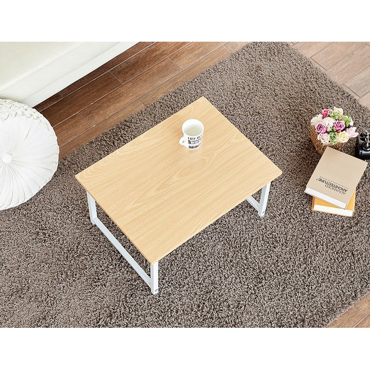 Bàn Trà/ Bàn Làm Việc Mặt Ván Okal Chân Sắt Mini - KARLMA TABLE - ORI NỘI THẤT HÀN QUỐC