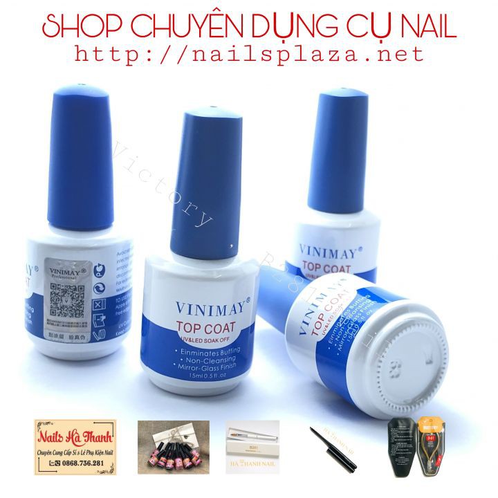 [ Hàng Chính Hãng ] Top Coat , Top Bóng Vinimay 15ml