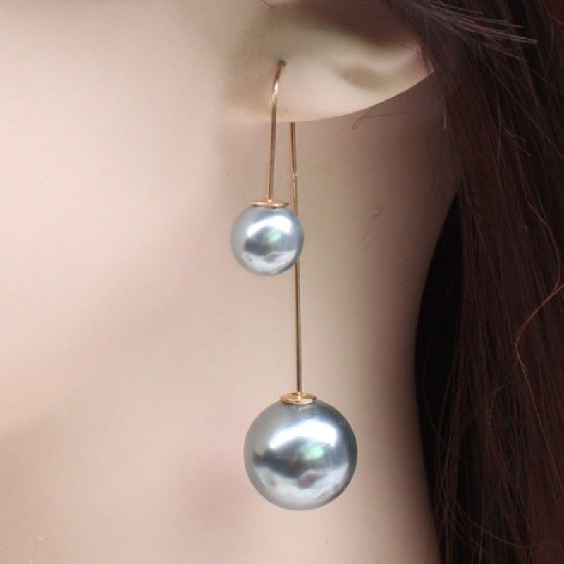 Bông tai hình quả châu tròn xinh xắn cho nữ