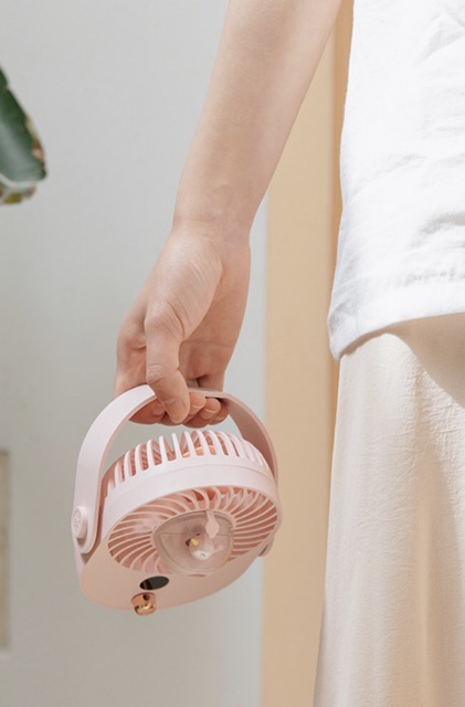 HOT - Quạt mini phun sương cầm tay và để bàn