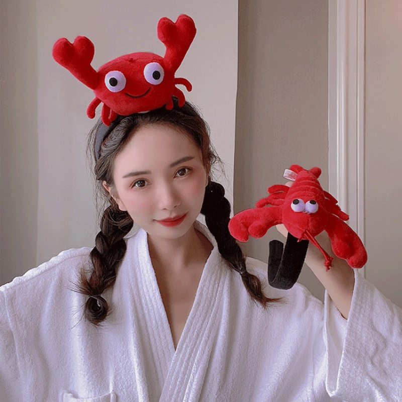 Cài tóc hình cua/tôm hùm hoạt hình dễ thương phong cách Hàn Quốc thời trang cho nữ