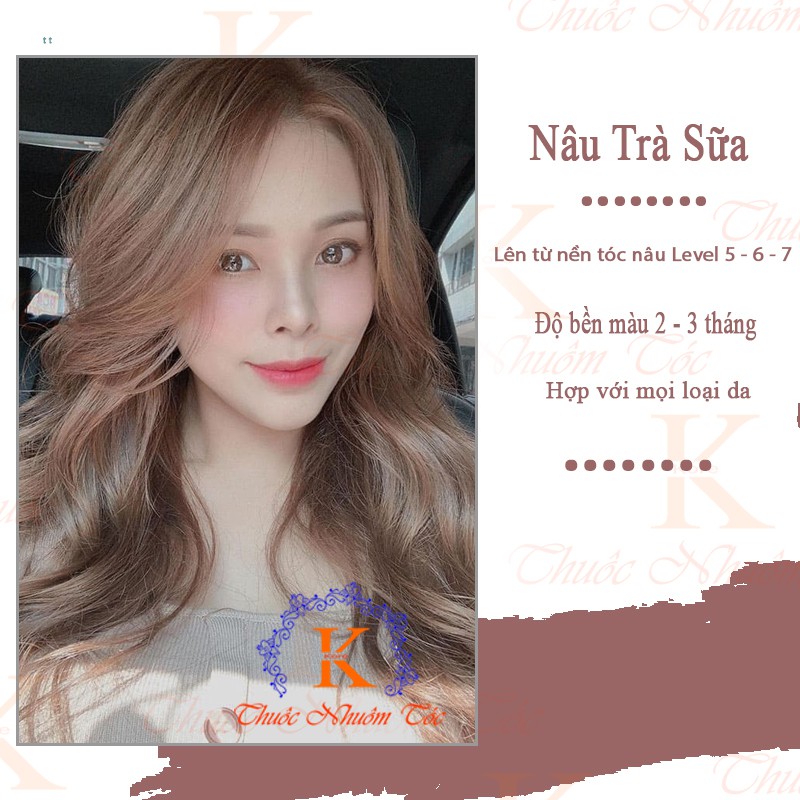 Thuốc nhuộm tóc màu NÂU SỮA Chenglovehairs, Chengloveshair, Chengloveshairs