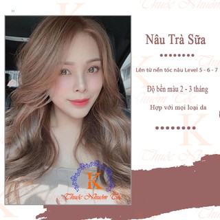 Thuốc nhuộm tóc màu NÂU SỮA Chenglovehairs, Chengloveshair, Chengloveshairs