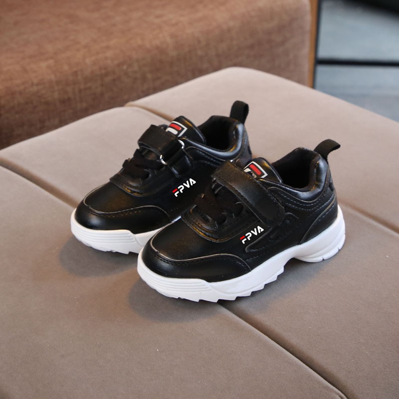 Giày thể thao màu trắng thời trang Hàn Quốc dành cho bé trai và bé gái