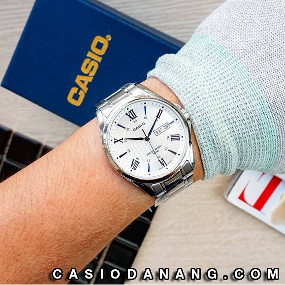 Đồng hồ nam dây kim loại Casio Standard chính hãng Anh Khuê MTP-1384D-7A2VDF (41mm)