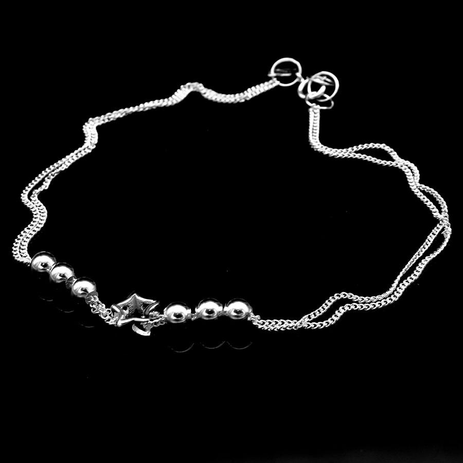 Lắc chân nữ bạc hiểu minh lc193 chính hãng