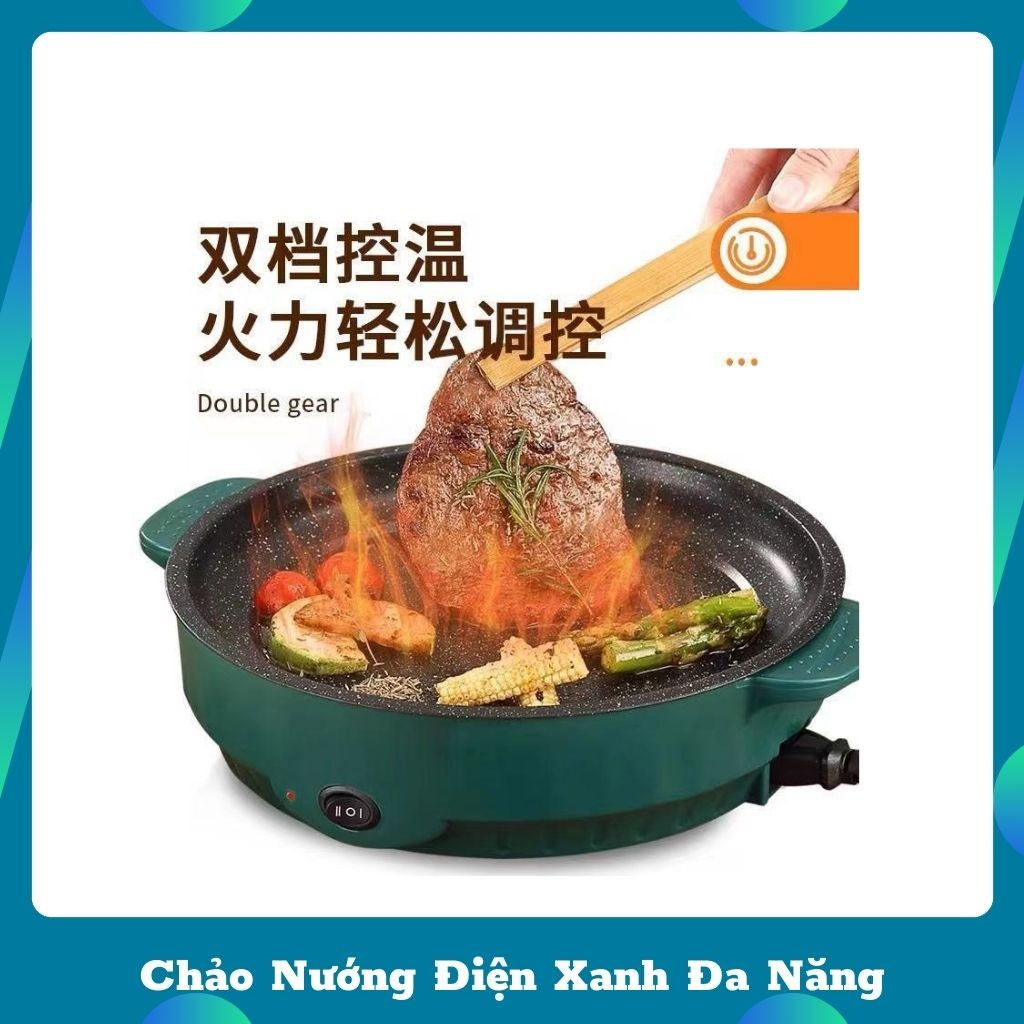 Chảo Nướng Điện Mini Đa Năng 26cm Tráng Men Chống Dính Cao Cấp Nhỏ Gọn Tiện Lợi Mới Nhất
