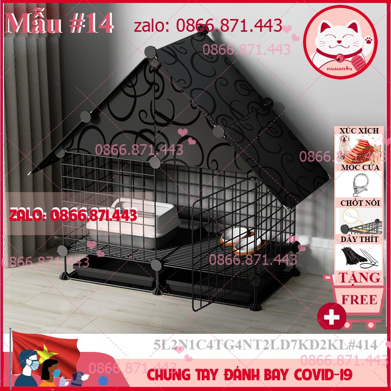 Chuồng mèo lắp ghép nhiều tầng giá rẻ đẹp tấm lưới lắp ghép đa năng đơn giản tùy chỉnh