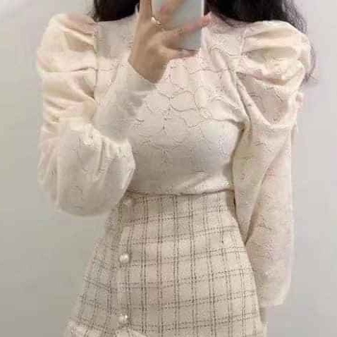 Áo ren tay bồng Quảng châu