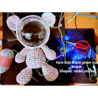 [CÓ ẢNH THẬT] TÚI HANDMADE TỰ ĐAN GẤU❤