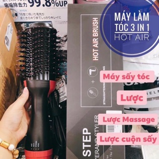 Máy uốn tóc tạo độ xoăn có xấy khí 3in1 ONE STEP