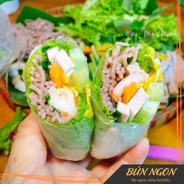 Bún Gạo Lứt ,Phở Gạo Lứt Hoàng Minh Ăn Kiêng Giảm Cân Eatclean 500g