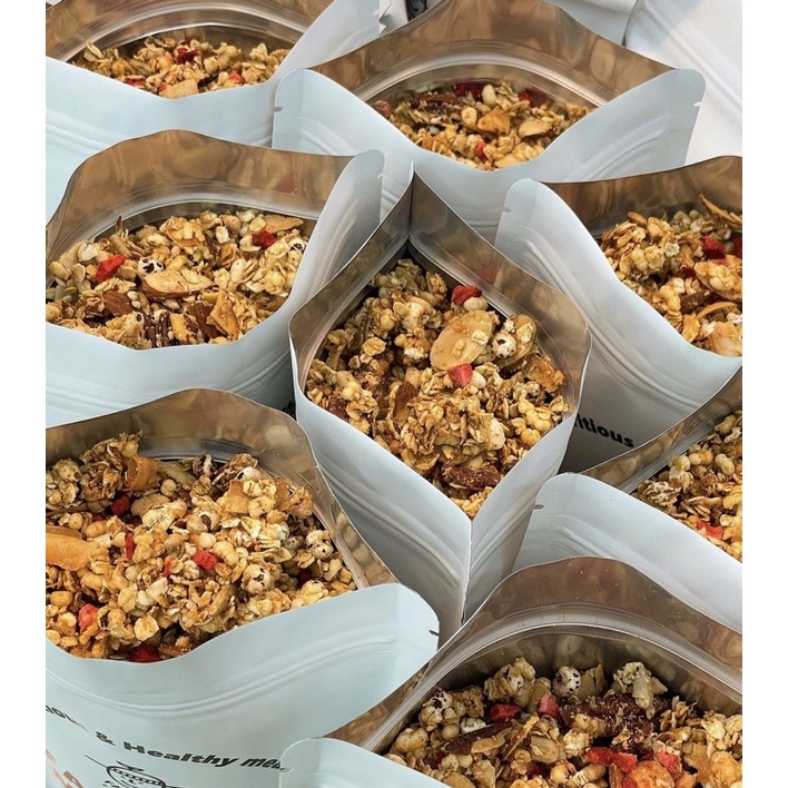 Granola ăn kiêng hafood, ngũ cốc giảm cân nhiều hạt vị mật ong