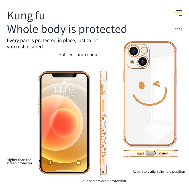 Ốp Điện Thoại Silicon In Hình Mặt Cười Sang Trọng Cho iPhone 11 Pro MAX XS XR XS MAX 7 8 Plus