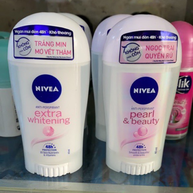 Sáp ngăn mùi Nivea trắng mịn giúp mờ vết thâm (40ml)