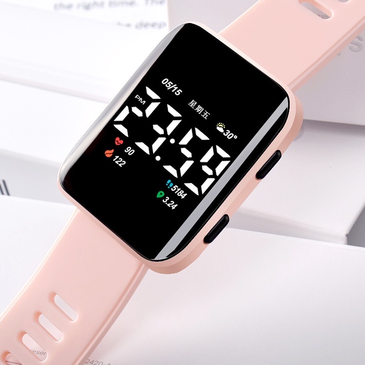 LWCC D05 Đồng hồ đeo tay LWCC điện tử có đèn LED chống thấm nước thời trang mới