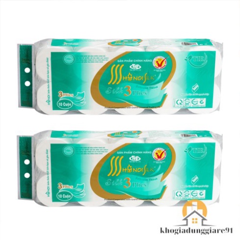 GIẤY VỆ SINH HÀ NỘI 3 LỚP 10 CUỘN 1.6KG