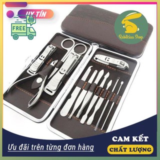⚡️ SIÊU SALE 💖 Bộ Cắt Móng Tay 12 Món Thép Không Gỉ,Sắc Bén Nhỏ Gọn Dễ Dàng Sử Dụng