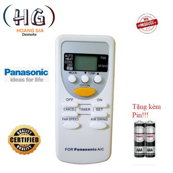 Điều khiển điều hòa Panasonic các dòng 1 chiều 2 chiều Inverter- Hàng tốt