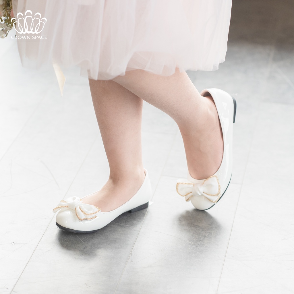 Giày Búp Bê Bé Gái Đi Học Đi Chơi Crown Space Cao Cấp CRUK3132 Nhẹ Êm, Chống Hôi Chân Size 25 - 36