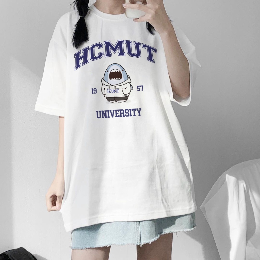 Áo thun nữ form rộng đẹp tay lỡ kiểu hàn quốc chất vải cotton AT202 Miucho in hoạt tiết