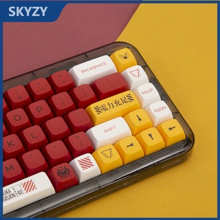 EVANGELION-02 Keycap XDA Hồ sơ chủ đề Evangelion Anime PBT Dye-sub bàn phím cơ Keycap 137 Phím