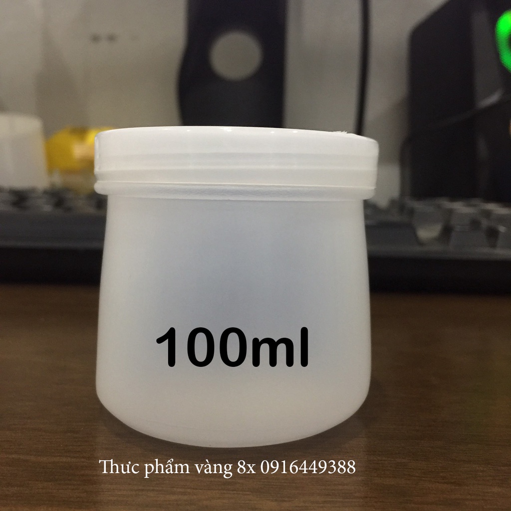 50 Hũ nhựa đựng sữa chua 100 ml 120ml 160ml có nắp