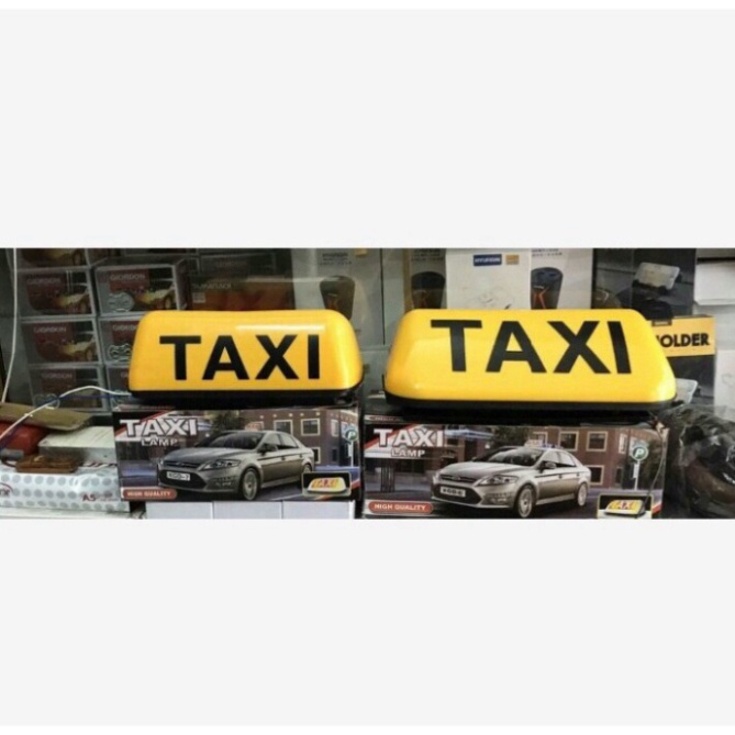 Mào TAXI hút nam châm có đèn LED gắn nóc ô tô, 28cm và 35cm dự bị
