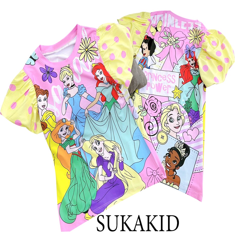 Đầm cho bé 3D hinh in họa tiet va các cô gái cho bé từ 6-30kg.DAM02