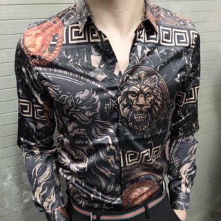 Áo sơ mi 3d nam phi lụa hot nhất 2018 ms504