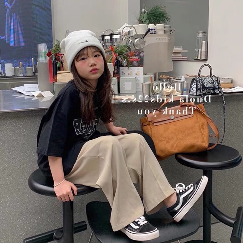 Áo Thun Cotton Tay Ngắn Phong Cách Hàn Quốc Thời Trang Mùa Hè Hàng Mới Dành Cho Bé Gái 2022