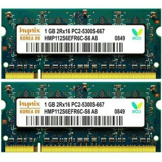 Ddram 2 laptop 512mb, 1gb, 2gb cũ tháo máy