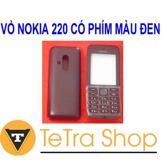 VỎ NOKIA 220 KHÔNG PHÍM MÀU ĐEN