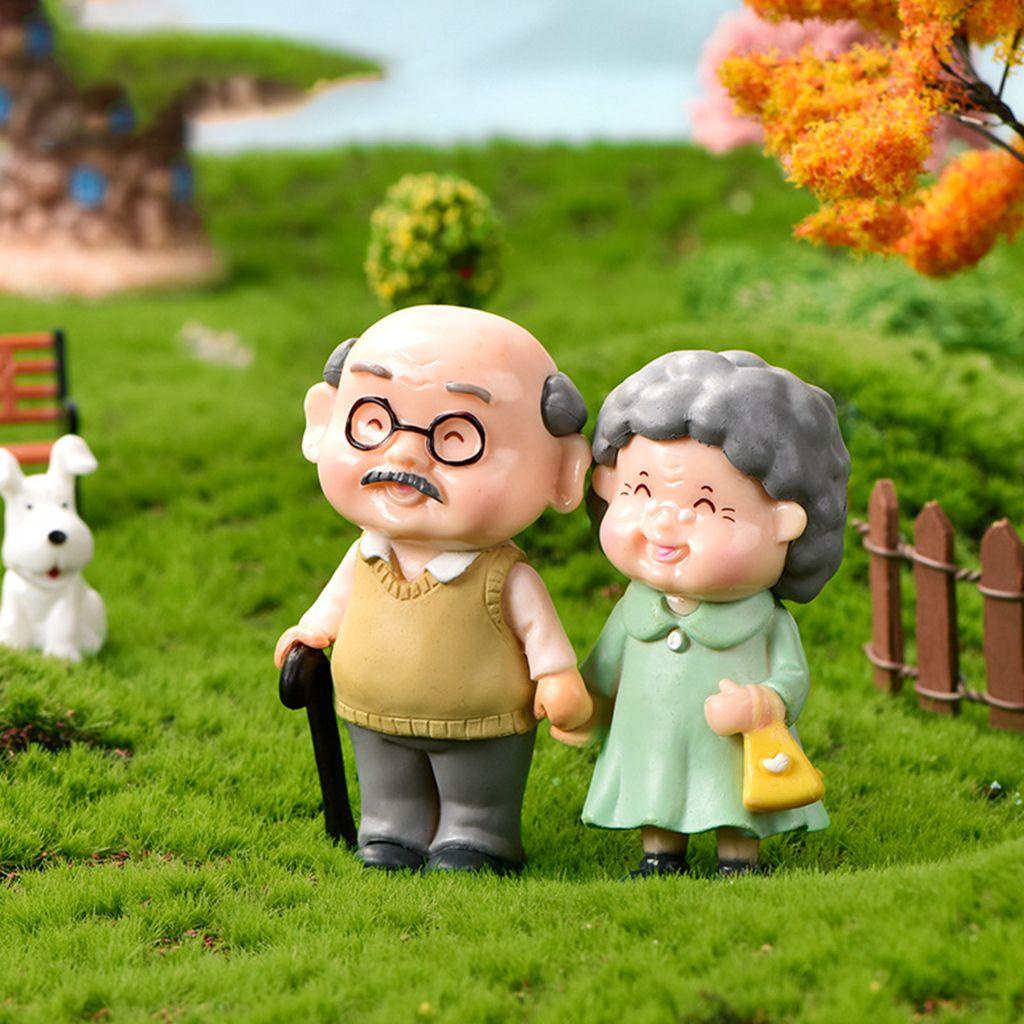 YIYU Đồ trang trí Cặp Đôi Dễ Thương Dùng Trang Trí Bánh Kem Ngày Valentine