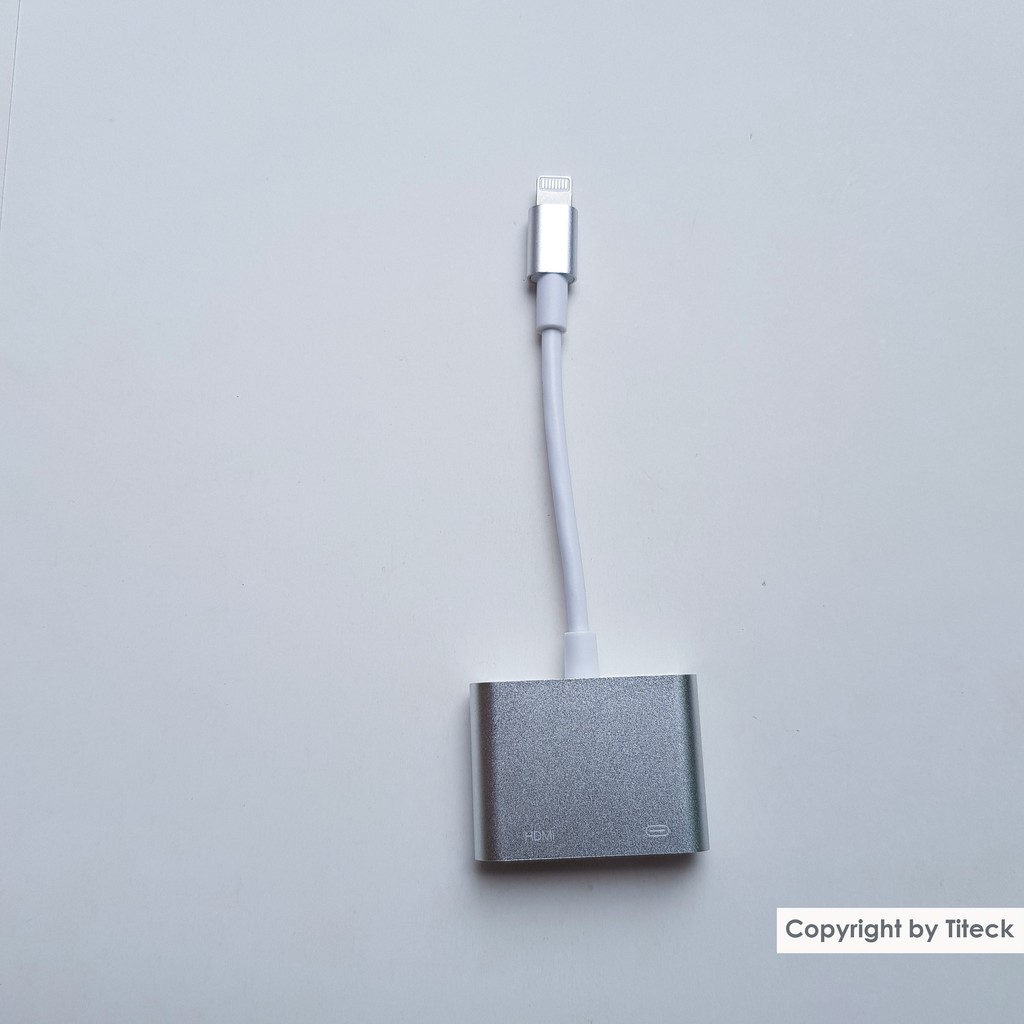 Cáp chuyển đổi Lightning sang HDMI vỏ nhôm cao cấp dùng cho iPhone, iPad