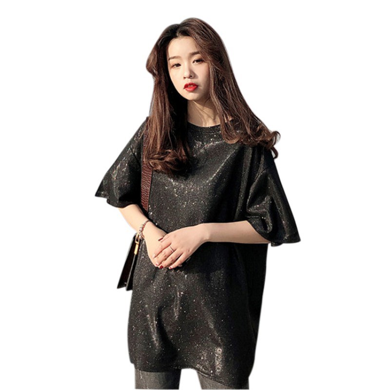 FREESHIP ĐƠN 99K_ Áo Thun Lụa Ngắn Tay Thời Trang Cho Nữ