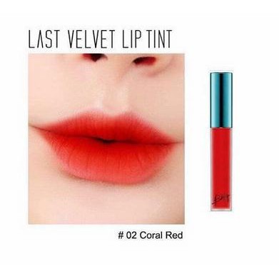 (HÀNG AUTH) Son Kem Lì BbiA Last Velvet Lip Tint #02 Đỏ Cam xinh đẹp như cánh hoa