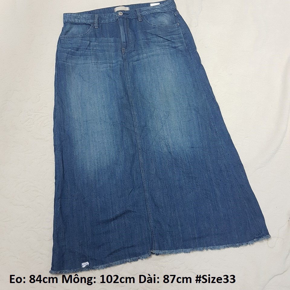 Chân váy Denim Dài Bigsize (58kg - 60kg)