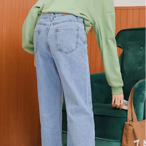 [Bigsize 30-35] Quần Suông Rộng Trơn Lật Lai, Lưng Cao, Không Giãn - Đậm / Nhạt