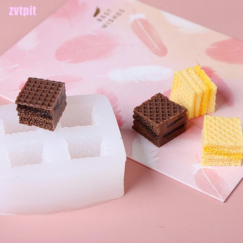 1 khuôn silicone làm nến/bánh quy/kem/bánh quy DIY