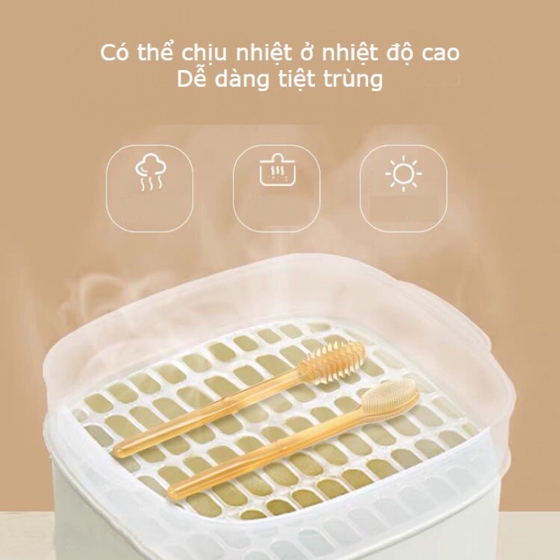[RẺ SỐ 0] Bàn chải đánh răng, rơ lưỡi silicon an toàn, vệ sinh cho bé Beosmart