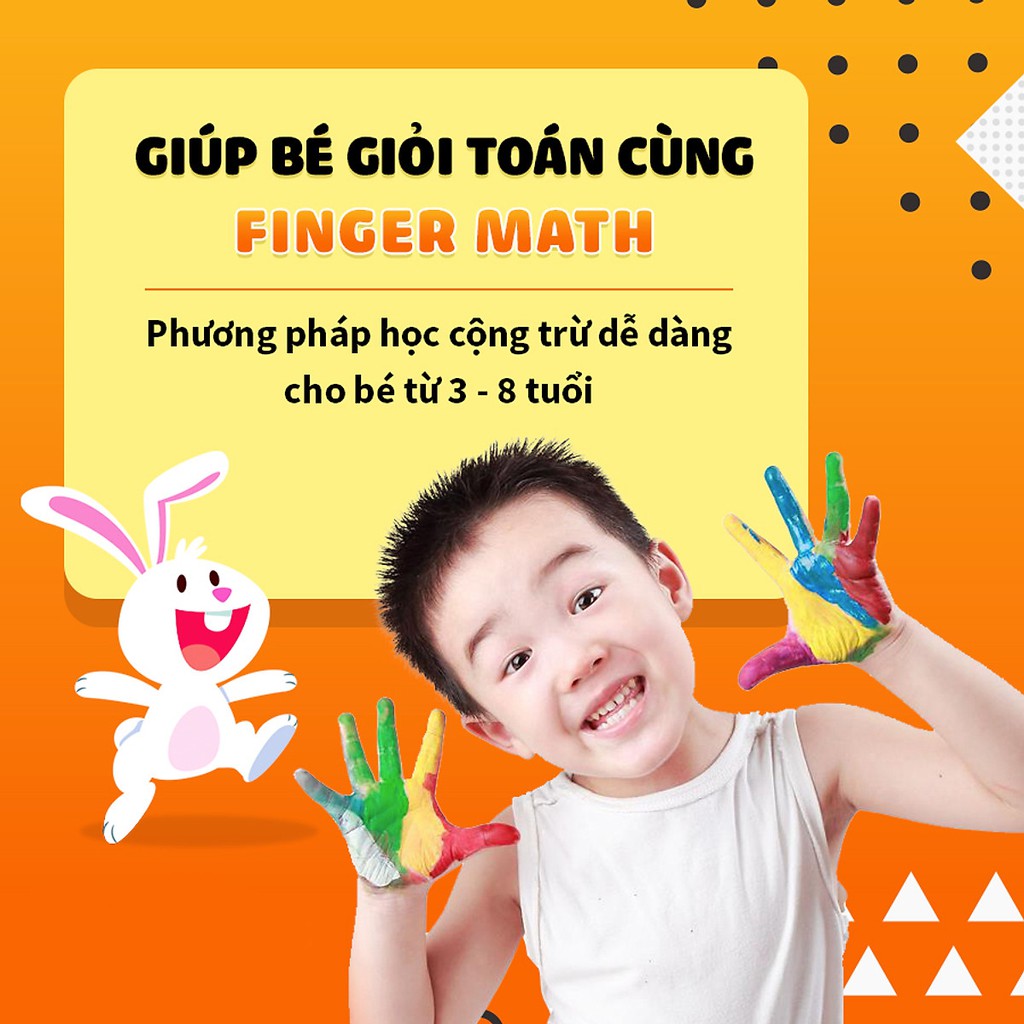 Thẻ học 1 tháng Toán Finger Math cho trẻ từ 3-8 tuổi, từ mầm non đến tiểu học tại Kynaforkids.vn