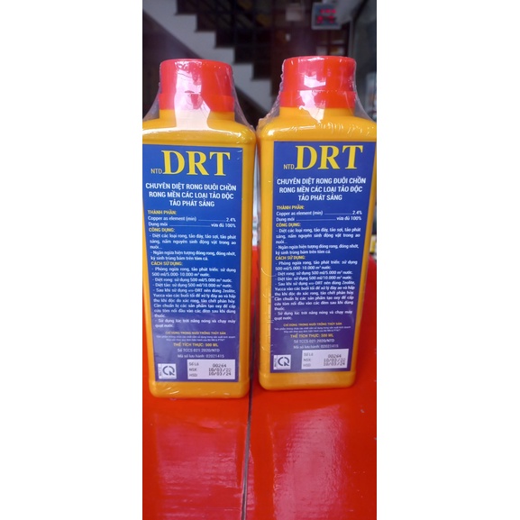 2 CHAI GIÁ RẺ, DRT DIỆT RONG, LOẠI NƯỚC, CHAI VÀNG, RONG ĐÁ, RONG NHỚT. 500ML