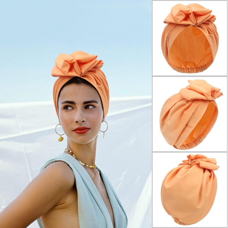 Mũ Turban Trùm Đầu In Hoa Phong Cách Ấn Độ Thời Trang Cho Nữ