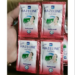 50 GÓI SỮA TẮM HAZELINE TINH CHẤT DÊ KẾT HỢP BỘT NGỌC TRAI