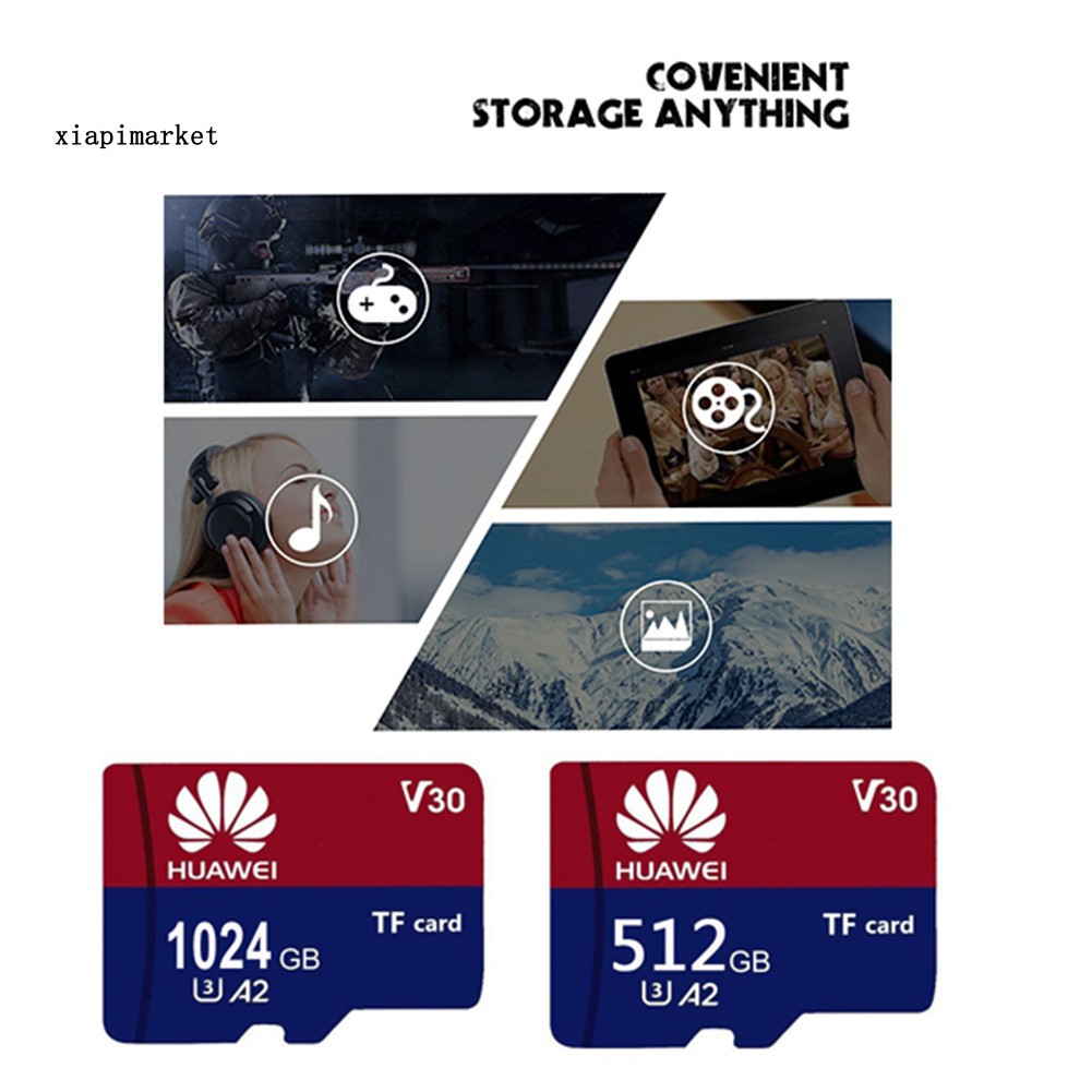 Thẻ nhớ TF kỹ thuật số mini Hua Wei U3 512GB / 1TB cho điện thoại / máy ảnh | BigBuy360 - bigbuy360.vn