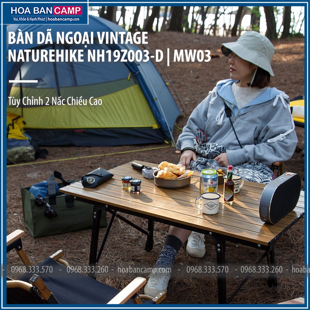 Bàn Dã Ngoại Vintage NatureHike NH19Z003-D | MW03