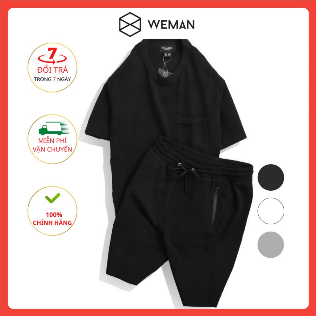 [TẶNG QUÀ] Bộ Hè Nam, Đồ Bộ Nam, BST Bộ Mặc Nhà Nam 2021 Chất Poly Tổ Ong Cao Cấp TT001