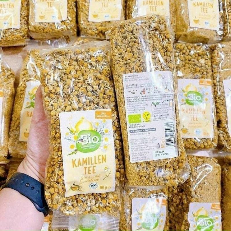 Trà hoa cúc nguyên bông hữu cơ Bio Dm nội địa Đức gói 60g