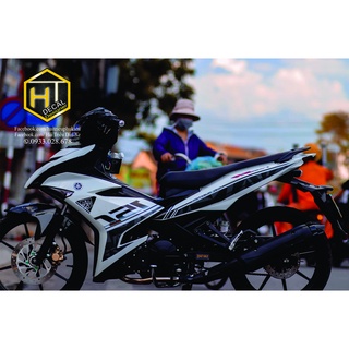 Tem Rời Exciter 150 Siêu Đẹp (Mẫu Y15zr Đen - Trắng)